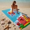 Proof Beach Towel with a Numberblocks Pattern - Soft,absorbent,quick-drying,machine Washable - Perfect for Swimming,camping,bathing