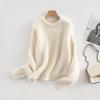 Warm Pullovers Women Dropped Sleeved Loose Sweaters Fall Winter Camel