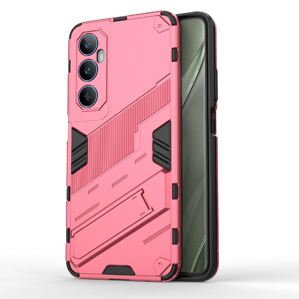 Pro Realme C65 4G Pouzdro PC+TPU Kryt telefonu proti poškrábání se skládacím stojánkem
