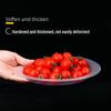 Transparent Disposable Round Plastic Plates