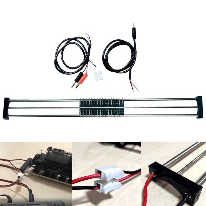 50cm Train Track 1/87  Scale Model Railroad Tracks Treadmill Track Bearing with 8 Rollers for Collectors Enthusiasts