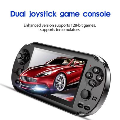 Consoles de jogos retrô portáteis de 4,3 polegadas, 8 GB, console de vídeo de 10.000 jogos recarregável