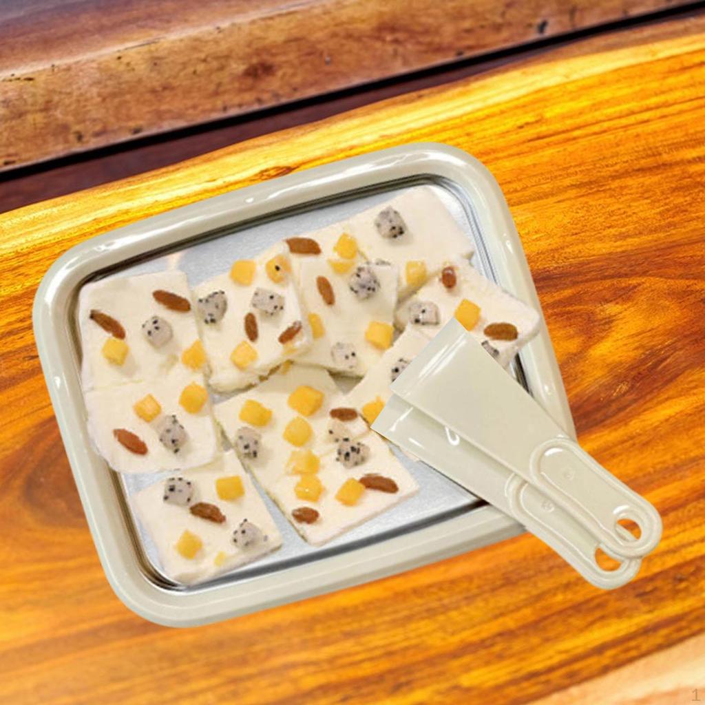 Natychmiastowa Maszynka do Lodów Zimna Płyta z Łopatkami do Kuchni