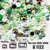 VDD 30/60/100/200g Mix Size ABS Half Round Pearls Flatback Beads Color Resin Rhinestone Crafts Nail Art DIY Decoration
