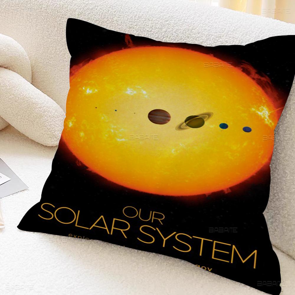 Space Planets Decorative Room Aesthetics Pillow Case Home Decor Bedroom Sofa Bed Couch Pillow Cover 45x45