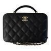 Caviar Calfskin Crossbody Bag Makeup Bag Women's Black AS3168-B07894-94305
