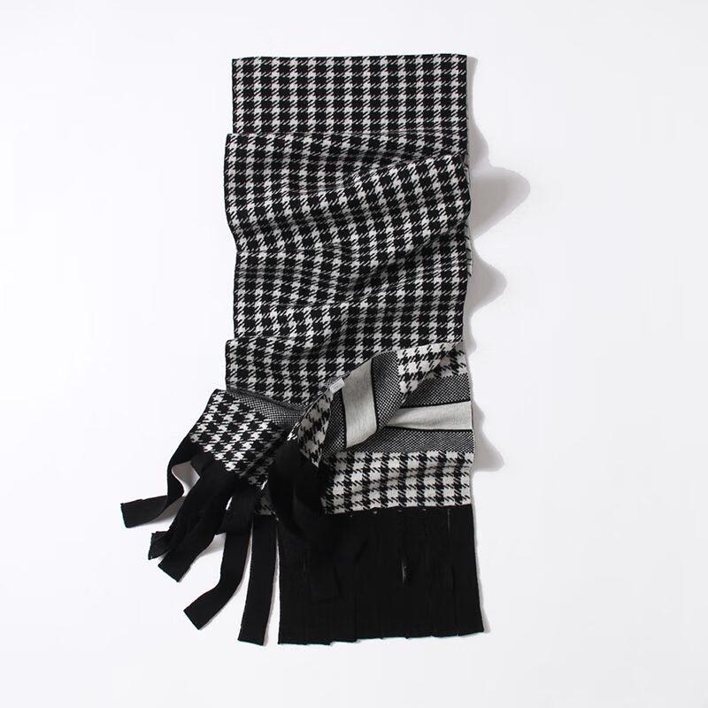 G·TENNA NXW187 Unisex Houndstooth Wool Scarf