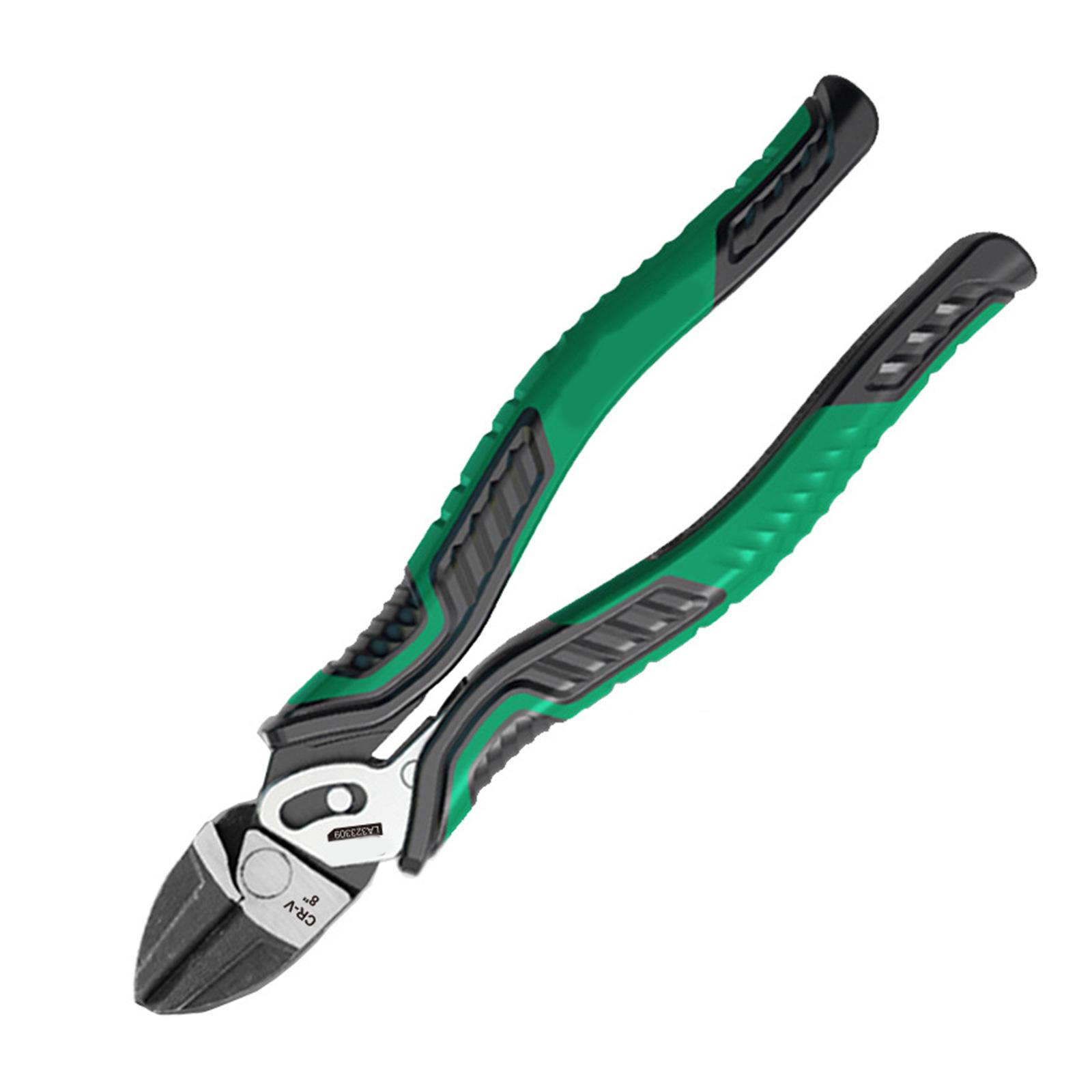 

Эксцентриковые плоскогубцы-кусачки 8,5 дюймов Высокопрочная сталь Кабелерез для электриков Инструмент для обжима и энтузиастов DIY 2