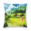 Heidi Peter E Nonno Alpi Capra Montagna Fodera Cuscino 40x40 Arredamento Casa Cartone Animato Film Cuscino Decorativo Per Soggiorno Doppio Lato