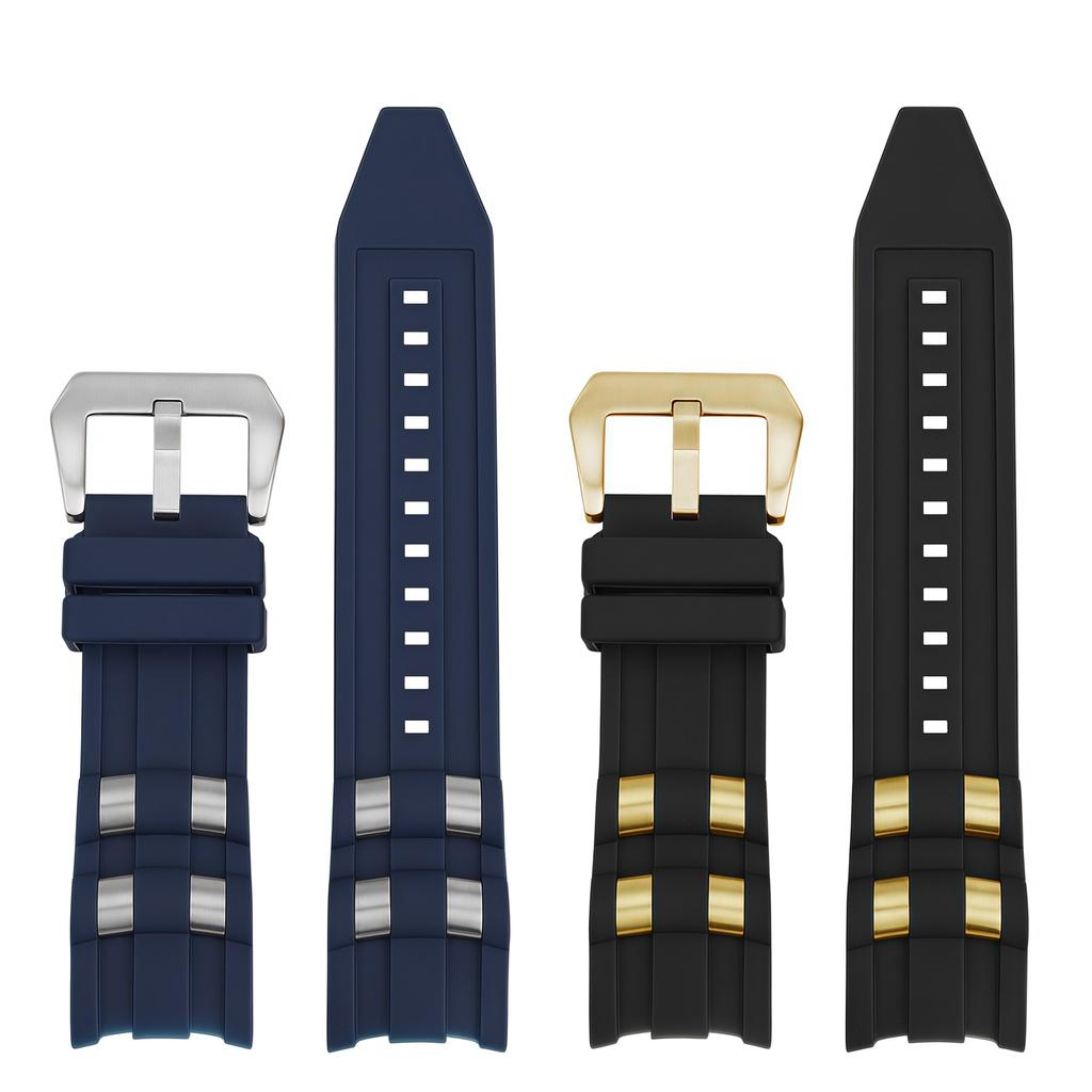 26mm Invicta Russian Diver Watch Band - Silicone Rubber Strap with Metal Pellets, Professional Diver Bracelet for Men/Women