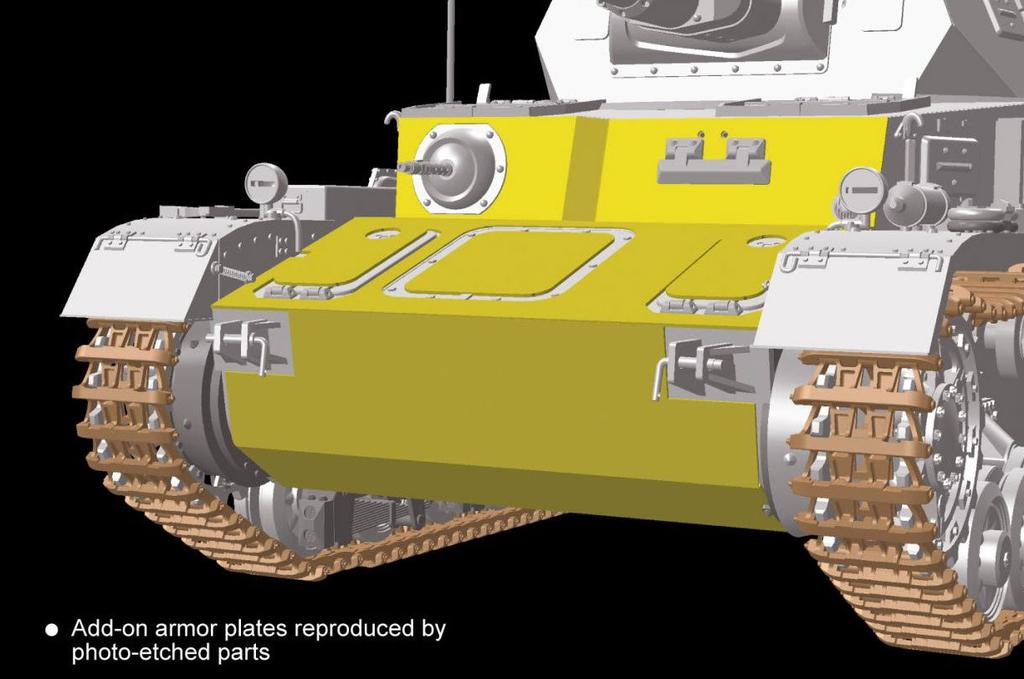 Platz WWII German Army IV Tank A Armor DR6816 Plastic Model 1/35 Ausf. w/Additional