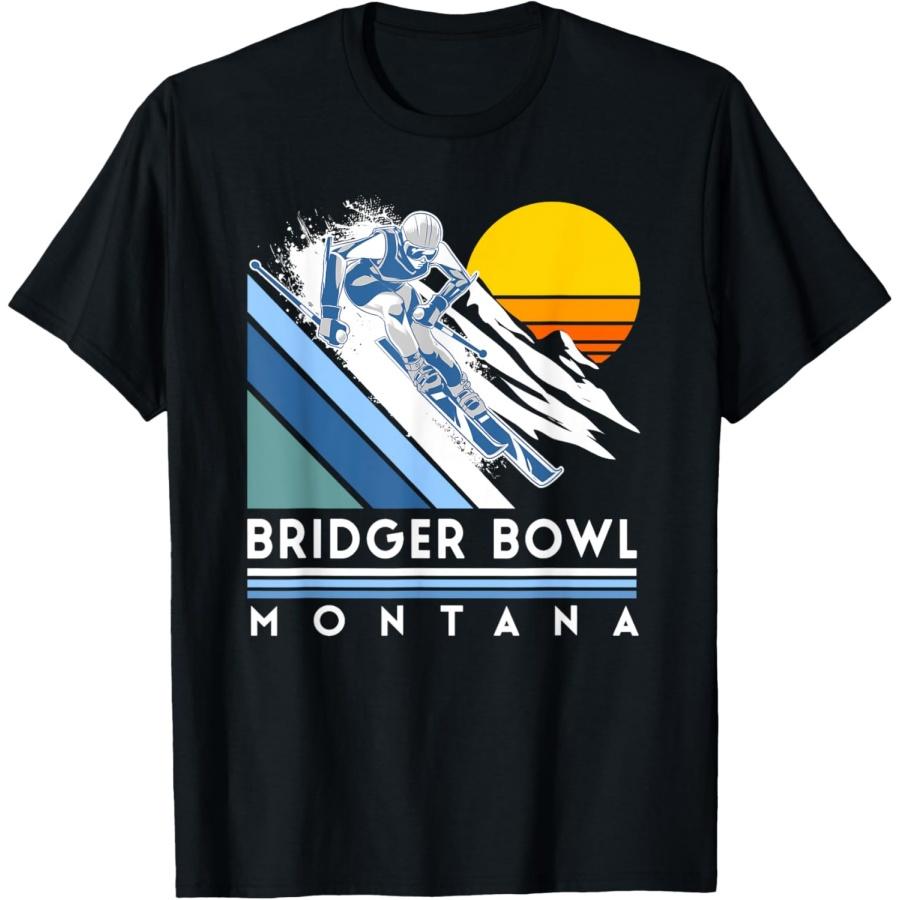 Футболка Bridger Bowl Montana Retro Ski T-Shirt XXXXXL чёрный