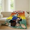Klasická P-Popeye-S Silná Zábavná Deka Teplá Měkká Vhodná do Ložnice Pohovky Postele Obývacího Pokojíku Kanceláře Cestování Kempování Dárky