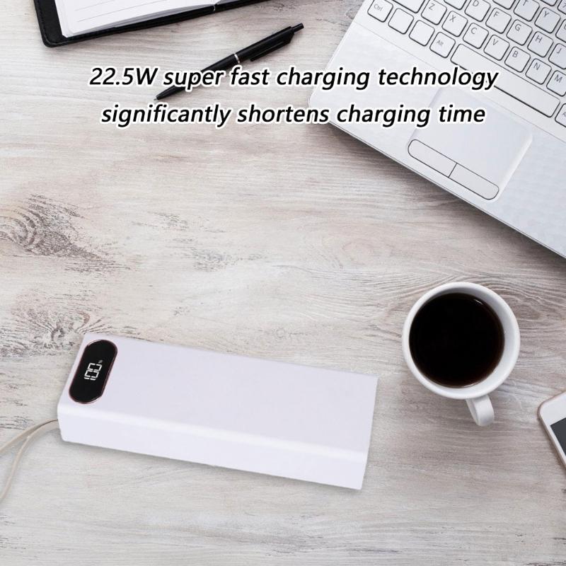 22.5W Fast Charging Detachable 20Slot 18650 Battery Holder Box NonWelding Required Plastic Case For DIY Projects