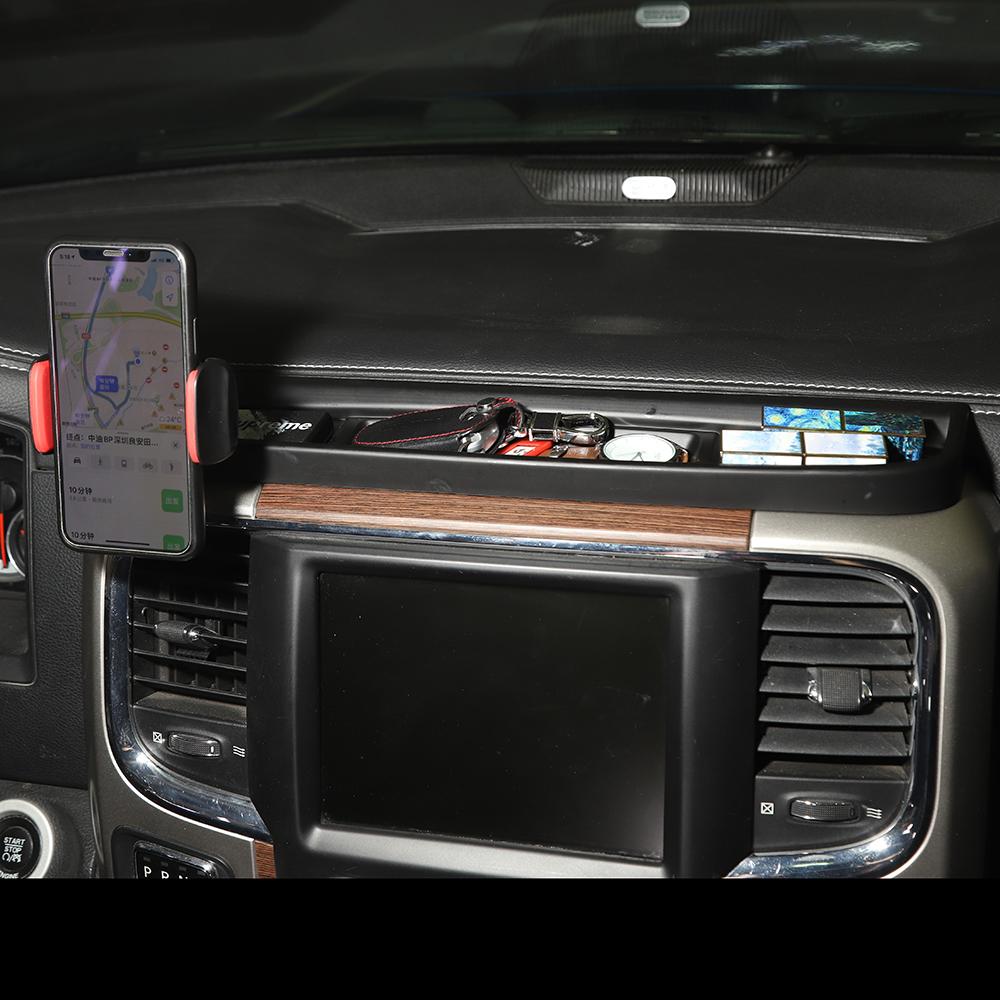 Center Console Mobile Phone Holder Storage Box Bracket Stand Holder Fit For Dodge RAM 2012-2017 Car Accessories