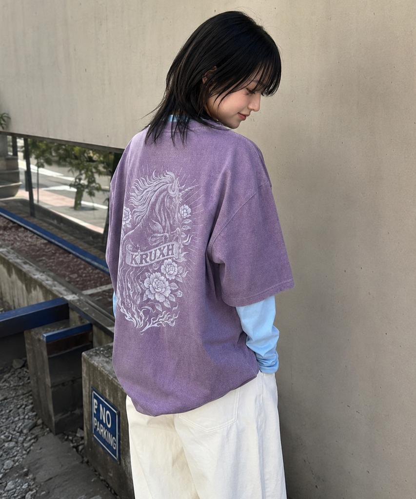 Keuleogsi Unicorn Pigment T-Shirt Purple