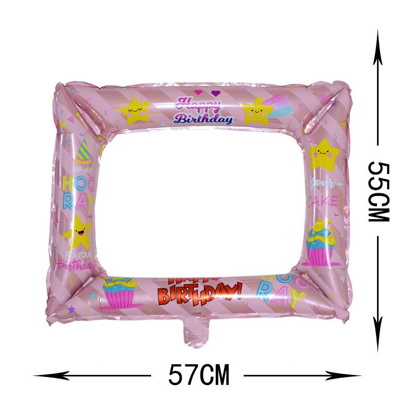 Cartoon Balloon Photo Frame for Children s Birthday Party Decoration