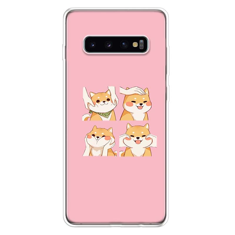 Animal Shiba Inu Painted Phone Case For Samsung Galaxy A52 A51 A50S A32 A22 A12 A02S A72 A71 A31 A70 A30S Note 20 Ultra 10 Plus
