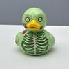 Gothic Halloween Zombie Duck Resin Ornament for Home Decor
