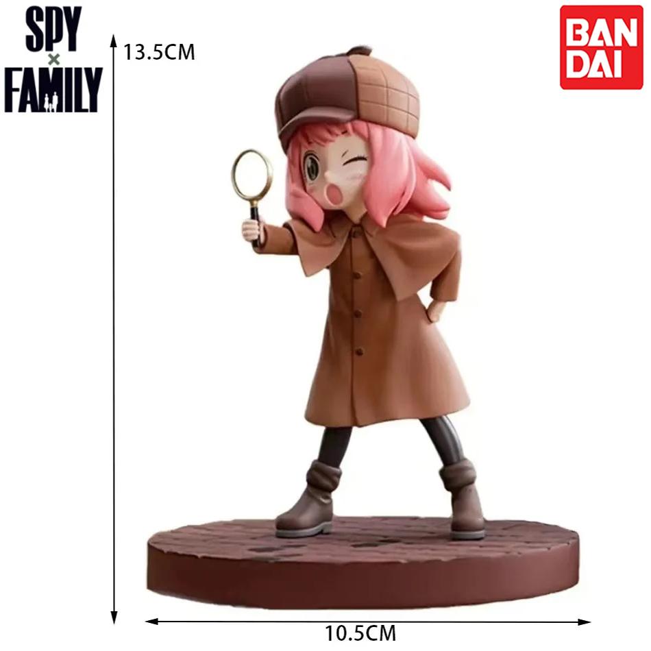 2026 Latest Anime Spy X Family CODE:White 14cm Toy PVC Anya Winter Clothing Detective Image Desktop Decorations Cute Gift for Kids