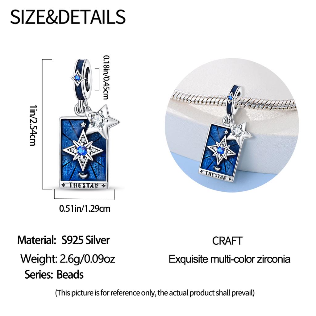 Copper Exquisite Tarot Cards Bracelet Pendants Blood Red Fire Snake Rose Charms Beads Diy Jewelry For Women