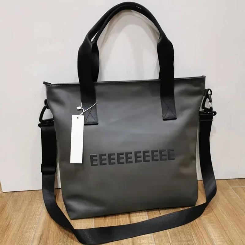 Trend Icon Men'S Handbag Luxury Design 3D Letter Large Capacity Shoulder Bag Classic Sports Tote Bag Travel Waterproof Backpack