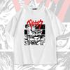 Summer new sword style legend printed men's T-shirt Short sleeve T-shirt 100% cotton loose trend top pattern T-shirt