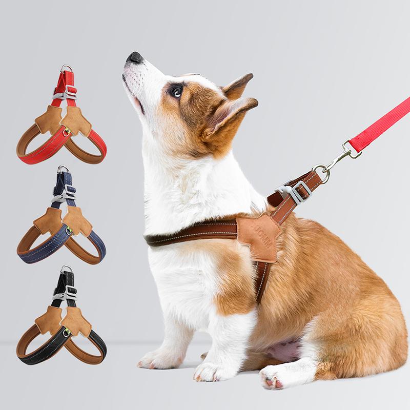 Retro Design No Pull Y- Typed Dog Harnesses Vest Summer Breathable Reflective Pet Harness for Small Medium Dogs Pet Cachorro