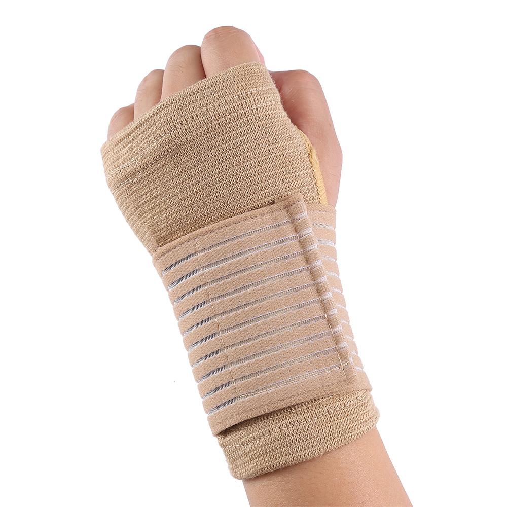2pcs Elastic Wrist Support with Strap Carpal Tunnel Wristband Adjustable Wrist Brace for Arthritis and Tendinitis Joint Relief