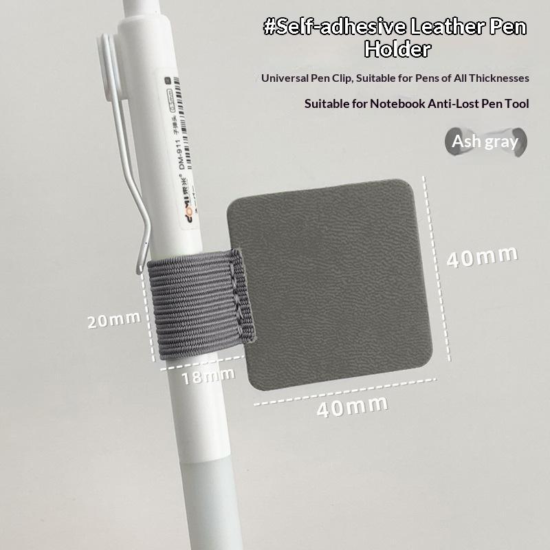 5/10Pcs Self-Adhesive Pen Clip Elastic Pen Loop Holder For Notebooks Journals Planners Accessories Office School Supplies