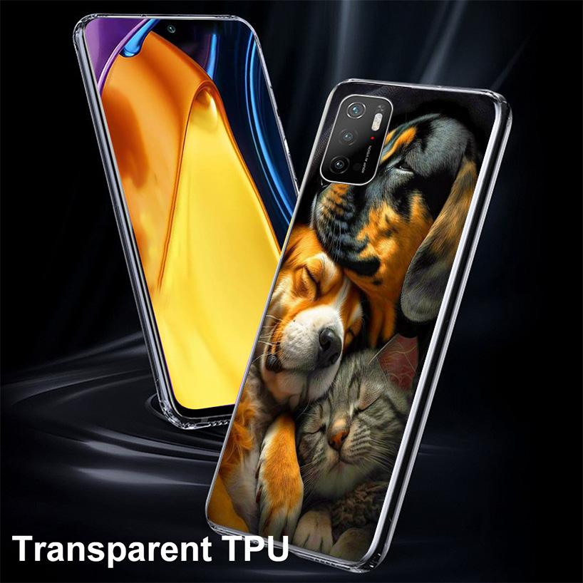 Funny Selfie Dogs Group Phone Case For Xiaomi Poco X7 X6 X5 Pro F7 Ultra Redmi 15C 15 13 13C 12 12C 10 10A 10C 9 9A 9C 9T Cover