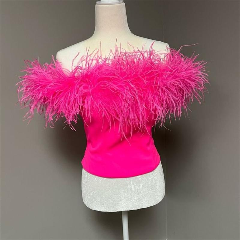 Xq We Wantice Lake Blue Diy Exquisite 1Ply Ostrich Feathers Boa 2Yard Colorful For Crafts Wedding Home Decoration Party Skirts Clothing Sewing Plumes Shawl