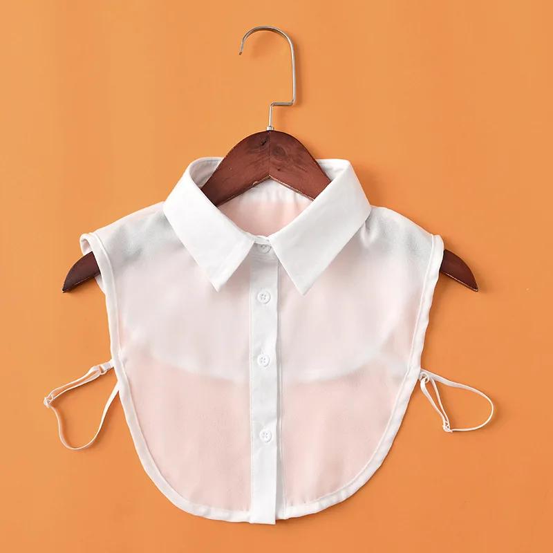 Camicia Monocolore alla Moda Colletto Finto Donna Colletti Staccabili per Uomo Collana a Revers Colletto Finto Revers Decorazione Top Blusa