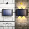 Solar LED Light, Outdoor Waterproof Wall Lamp, Dusk to Dawn Fence Lighting for Garden Courtyard Porch Walkway Camping Decor