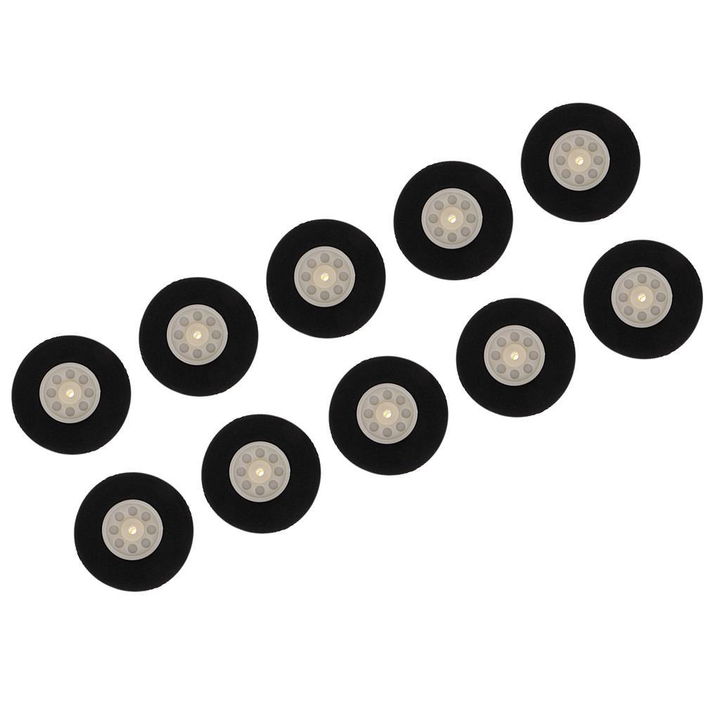 10 Pcs. Black Sponge Wheels Wheel Spare Part For RC ,
