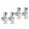 4pcs Boat Pipe Connector 22mm Stainless Steel Folding Swivel Tube Connector Hardware for Marine Yachet