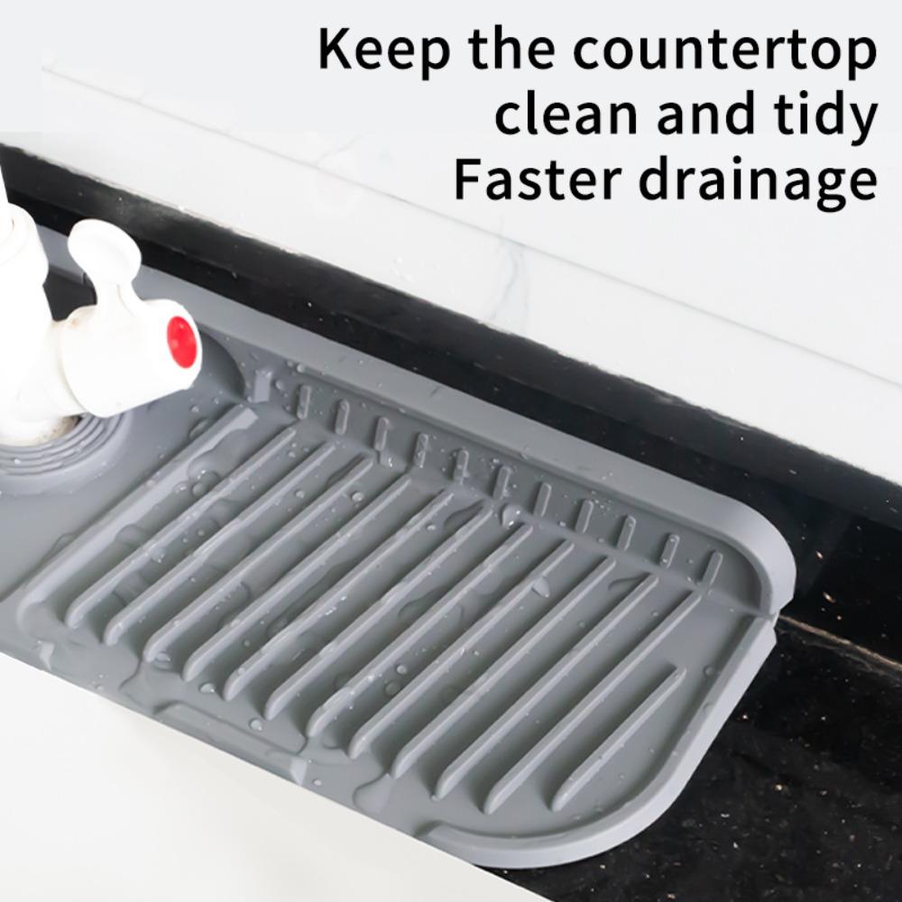 Faucet accessories Water Catcher Mat Silicone Sink Splash Pad Durable Faucet Mat  Kitchen Bathroom