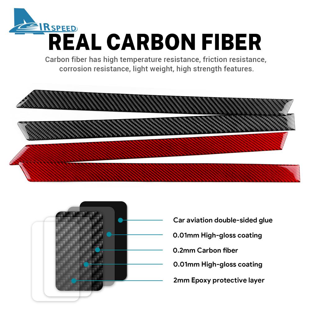Real Soft Carbon Fiber Sticker For Vauxhall Opel Astra H MK5 2004 2005 2006 2007 2008 2009 2010 Car Co-pilot Passanger Side Trim