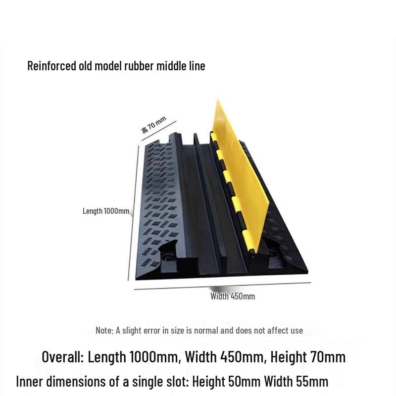Indoor/Outdoor Cable Protection Rubber Trunking Speed Bump