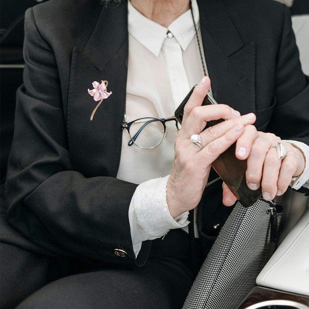 Enamel Oil Dripping Brooch Zinc Zinc Alloy Fashion Jewelry Creativity Shiny Flower Brooch  Activity Gifts