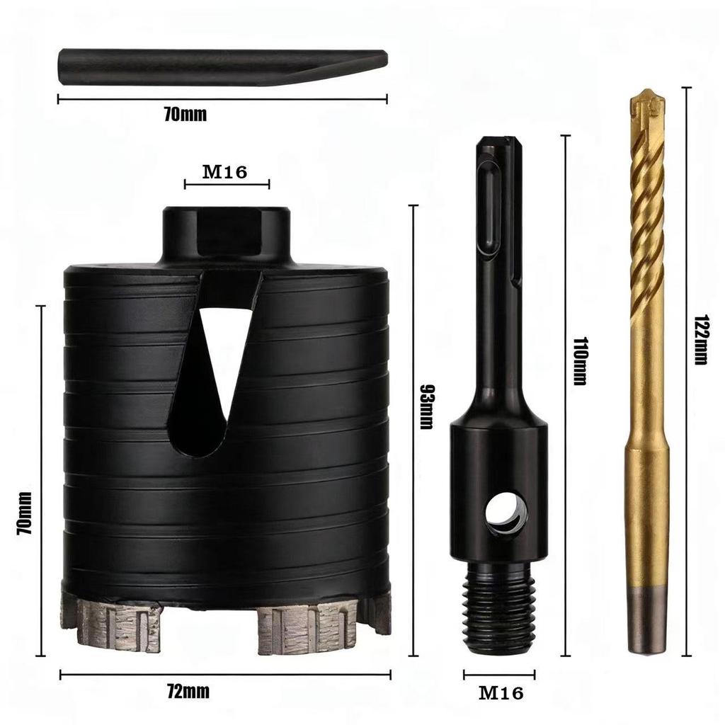M16 Sintered Diamond Hole Opener Drill Bit for Dry Drilling