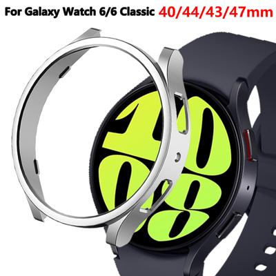 Schutzhülle für Samsung Galaxy Watch 6 40 mm 44 mm PC-Bildschirmschale für Watch 6 Classic 43 mm 47 mm SmartWatch-Schutzrahmenabdeckung