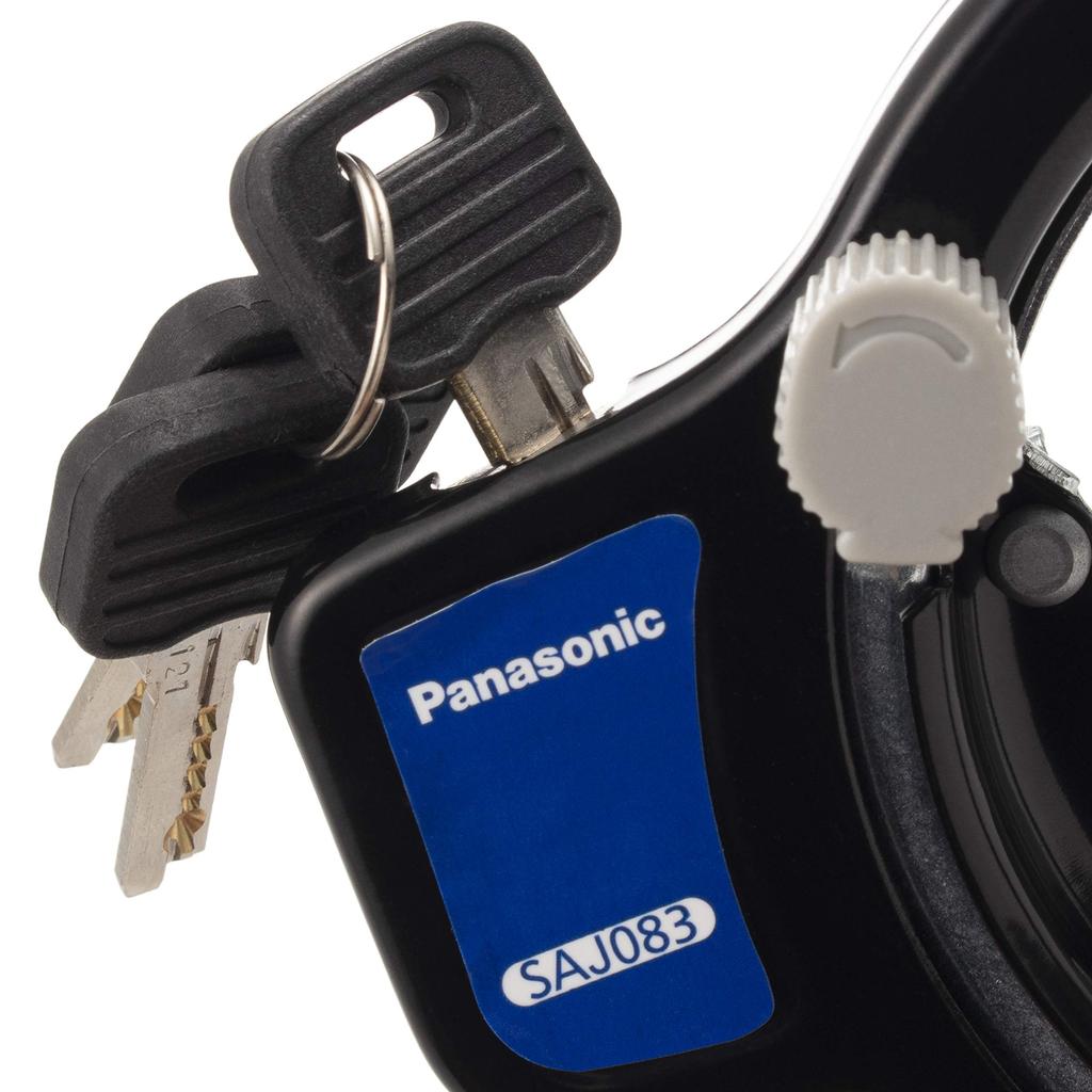 Panasonic Bicycle Dimple Key Rear Wheel Circle Lock SAJ083B Black