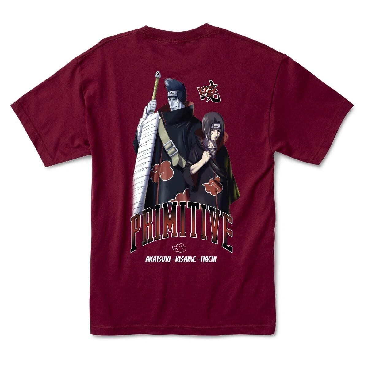 

Primitive Skateboards X Naruto Shirt Akatsuki Burgundy S