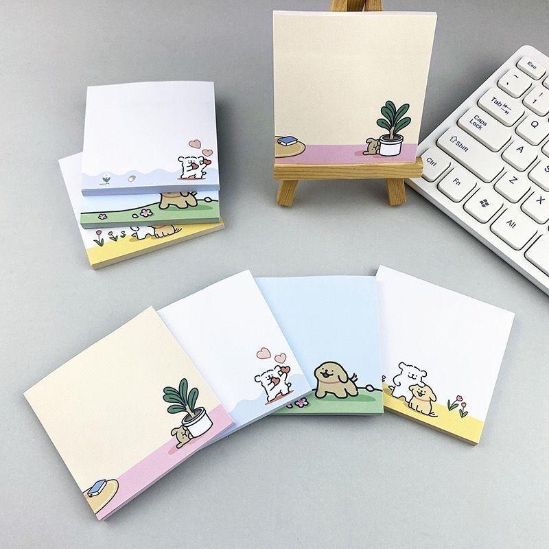 

Cartoon Puppy Sticky Notes - Cute and Convenient Memo Pads for Students 1 pack