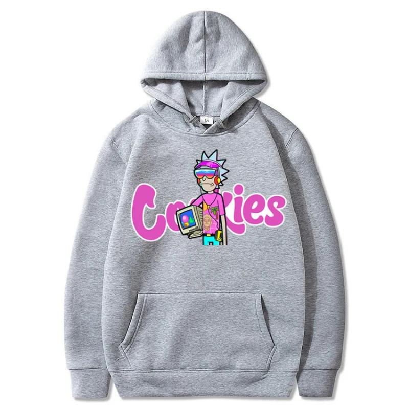 2025 New Anime Cookies Printed Fleece Men's Autumn and Winter Men's and Women's Sweatshirts Hoodies
