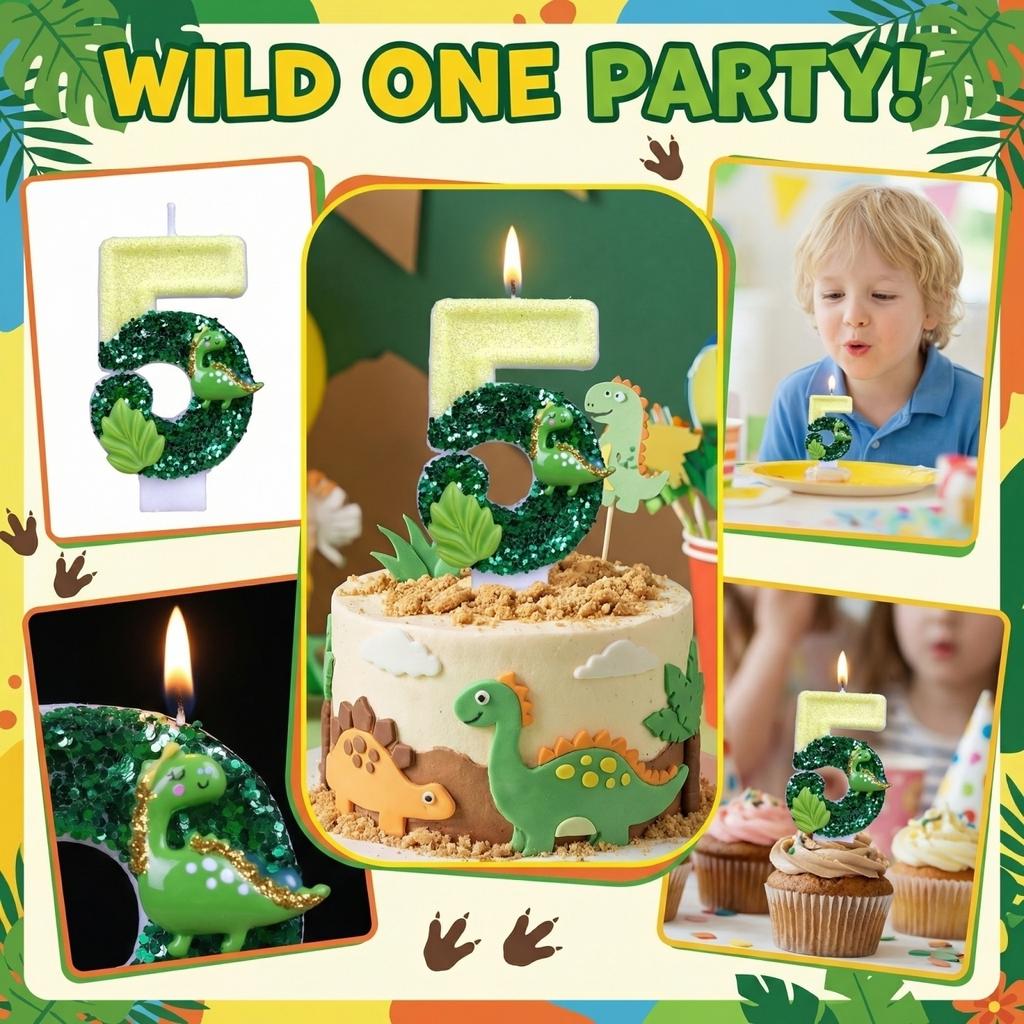 Fashion Cartoon Creative Birthday Candles Party Digital Candles