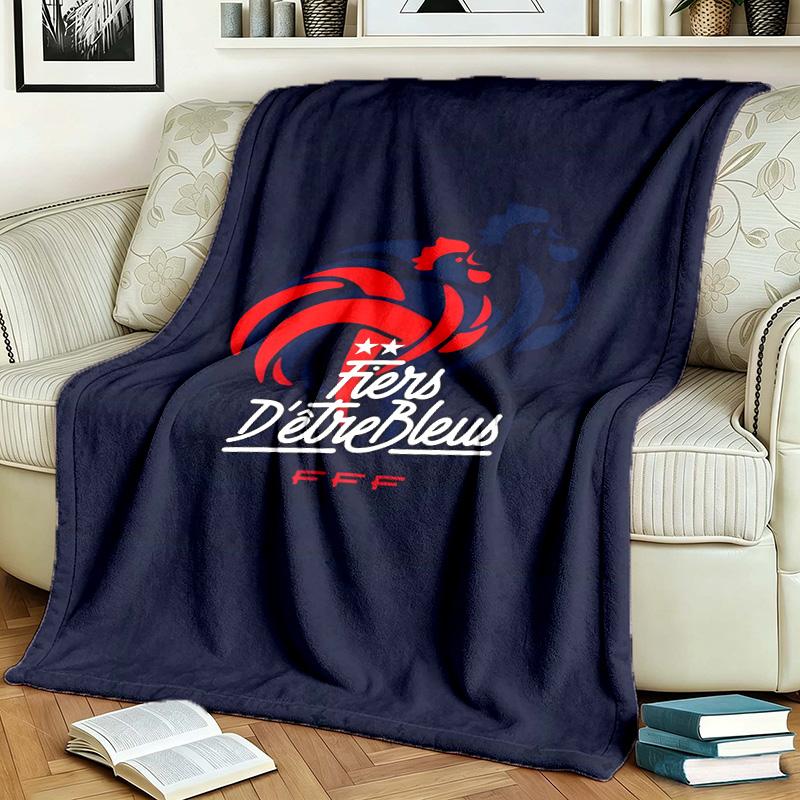 France National Football Team Theme Personalized Outdoor Flannel Blankets Soft And Suitable For All Seasons Perfect For Sofas Beds And Camping
