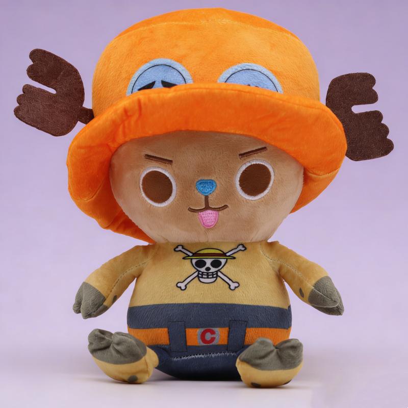 Hot Japanese Anime  One Piece Plush Toys Cartoon Figure Luffy Chopper Ace Roronoa Zoro Cute Stuffed Doll Kids Xmas Gifts!