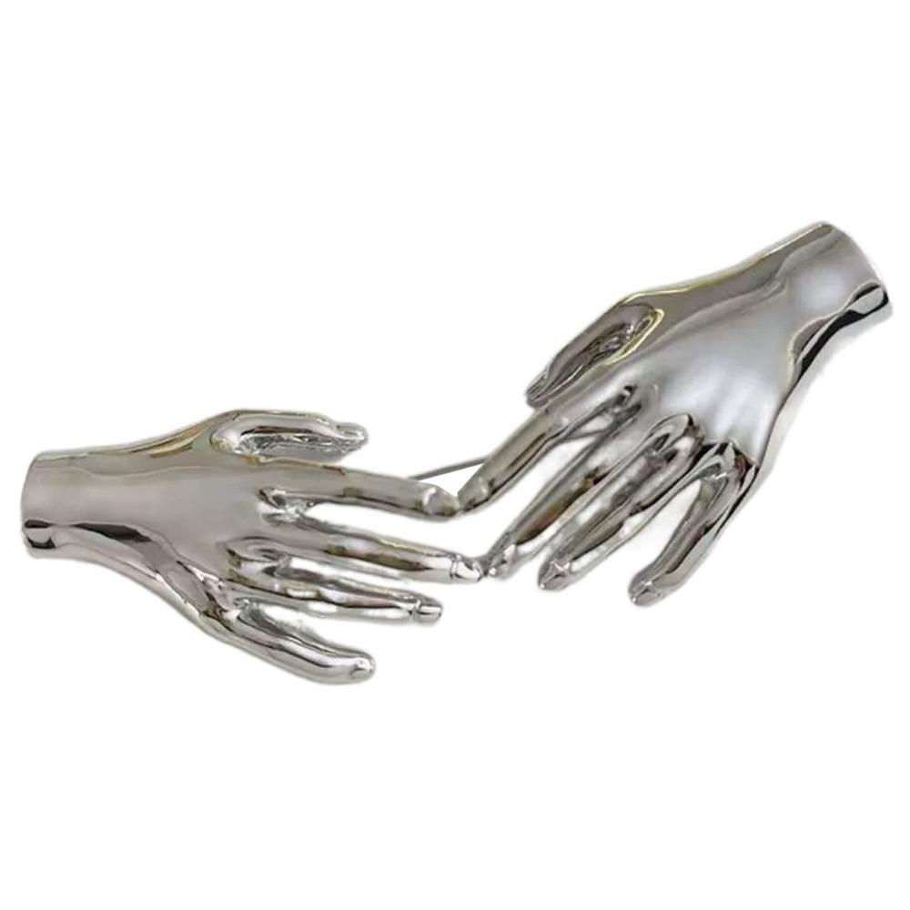 Hand Shape Palm Hand Brooch Gold Silver Punk Pin Brooches Fashion Hyperbole Brooches  Men Women